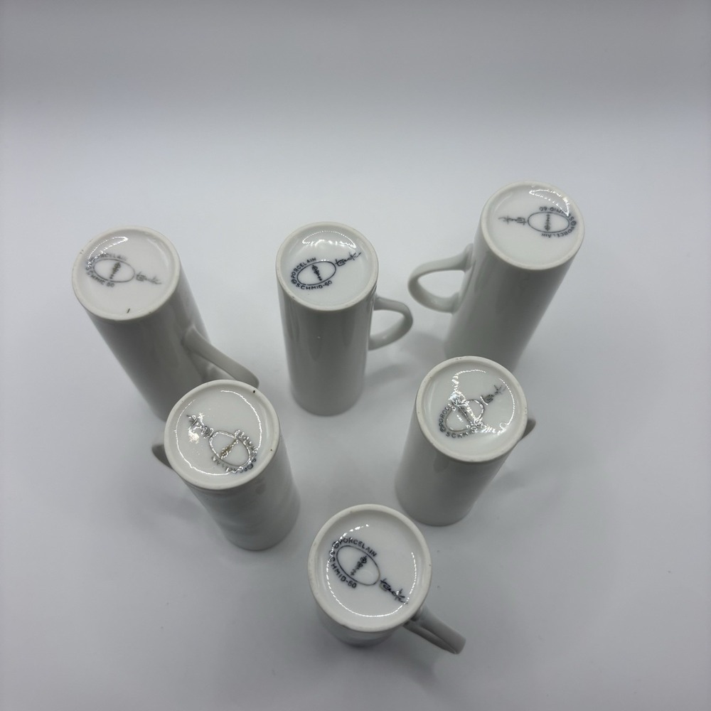 MCM Lagardo Tackett Schmid 60 Porcelain Espresso Demitasse Cups Saucers Spoons - Picture 4 of 13